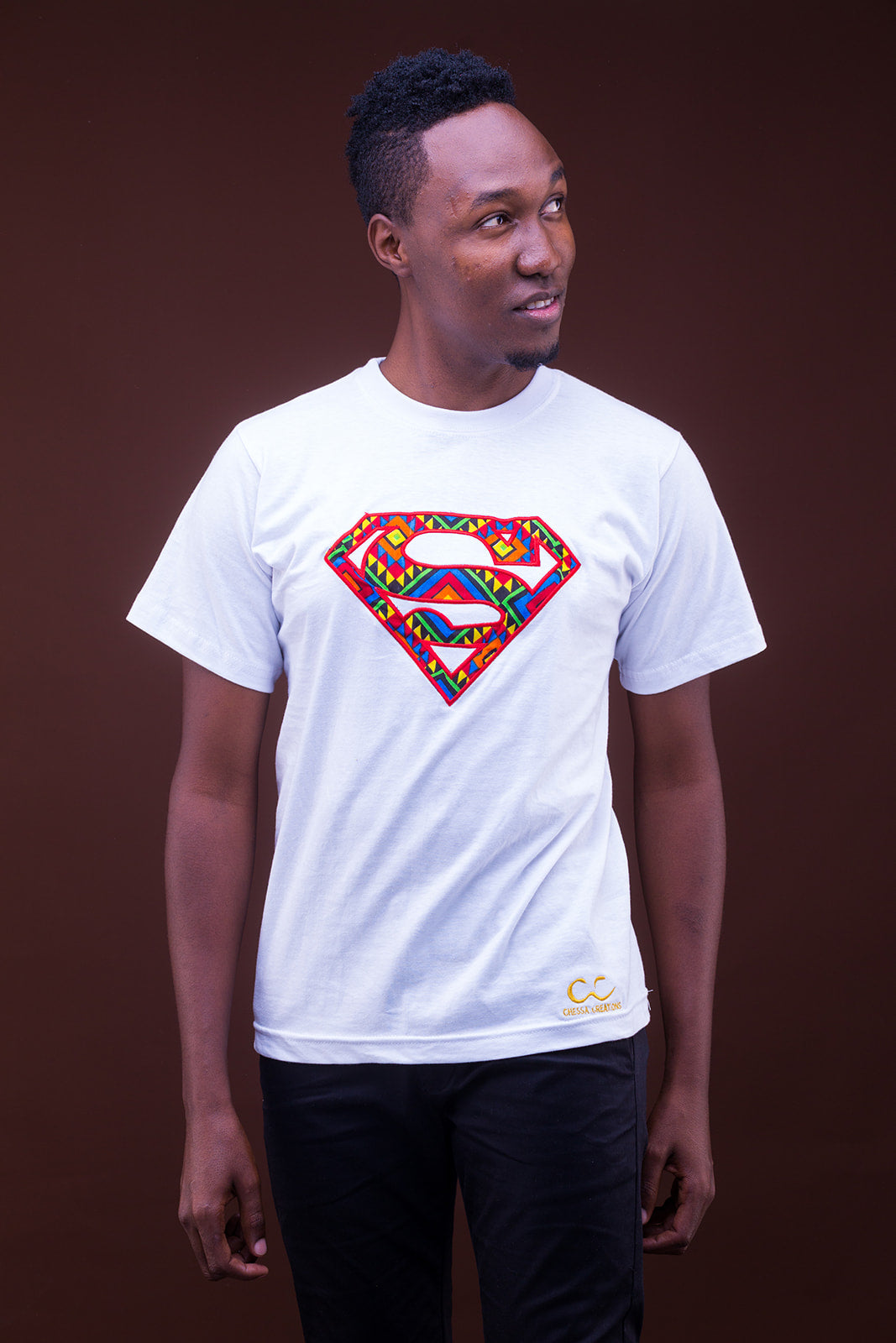 SUPERMAN African Patched T-shirt