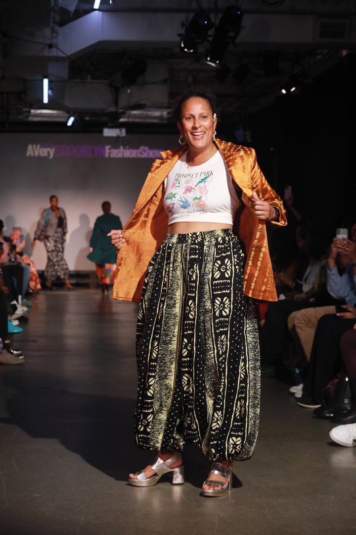 Look 4- Brooklyn Pants Paired with Dumbo Jacket
