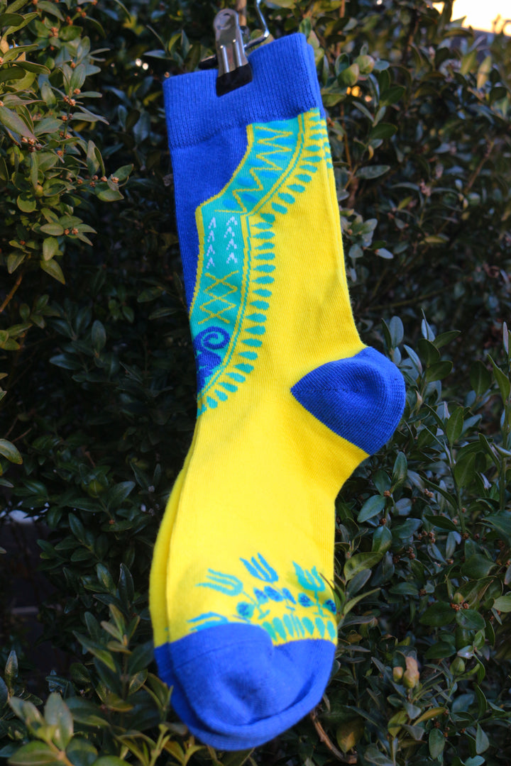 Dashiki yellow Socks