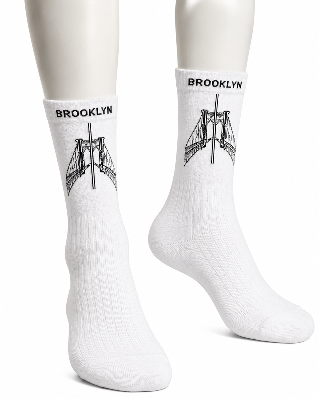 White Brooklyn Socks-Pre Order ships September 1st 2026