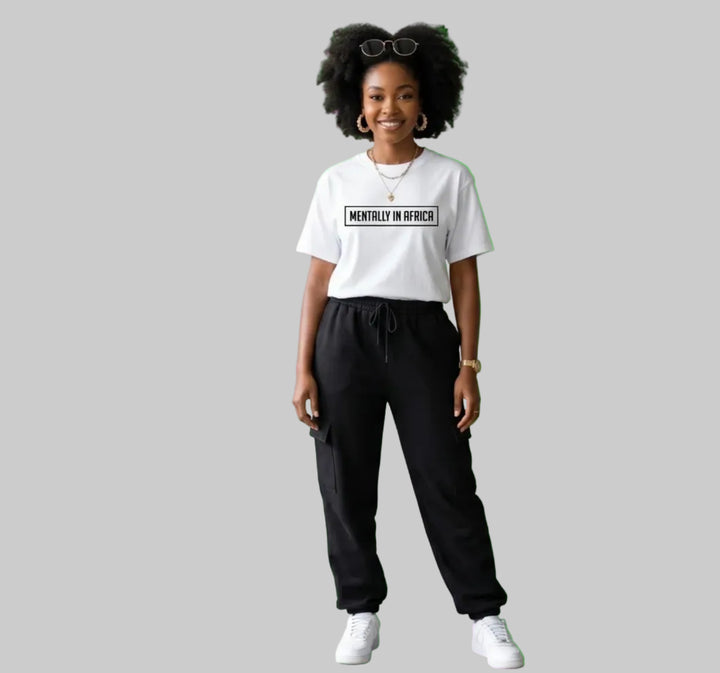 Mentally in Africa T-shirt. (White)