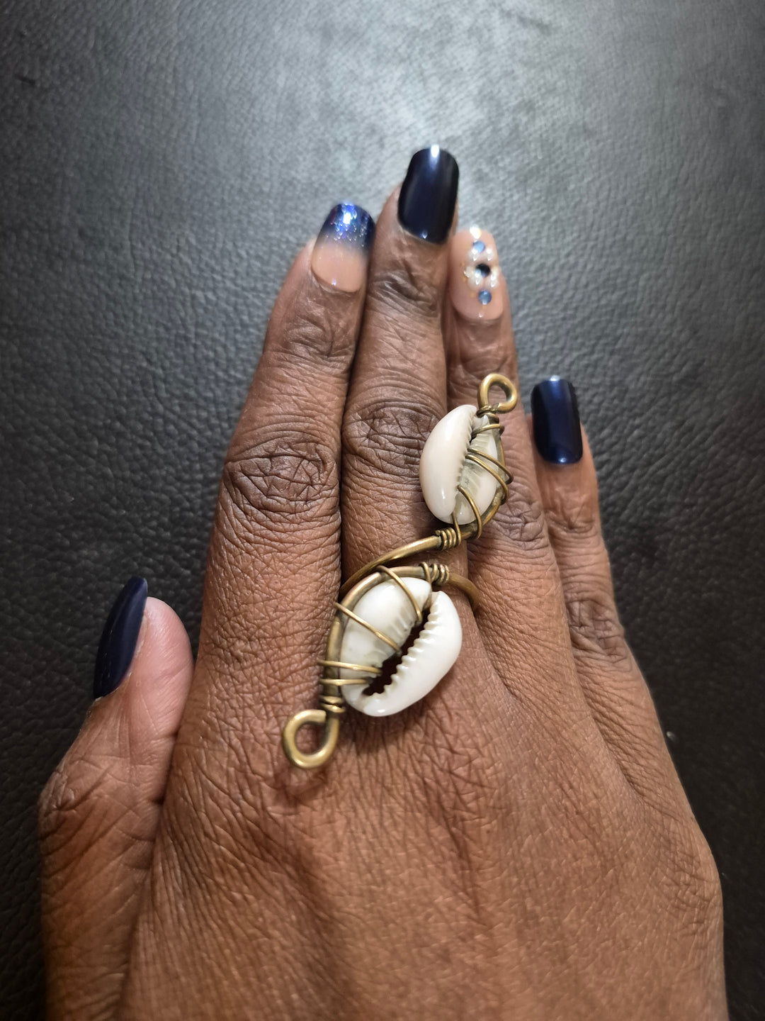 Valerie cowrie ring