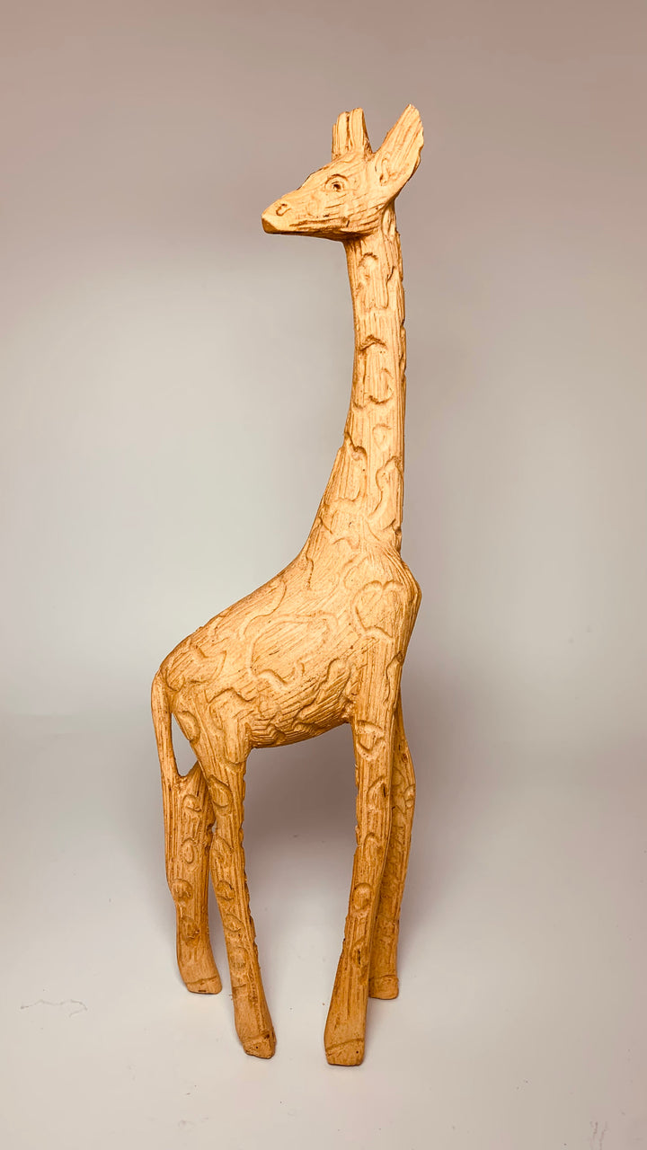 Giraffe Wood Carving